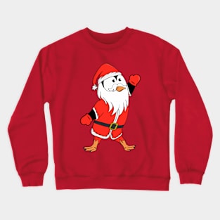 Santa Claus Penguin Ready for Christmas Crewneck Sweatshirt